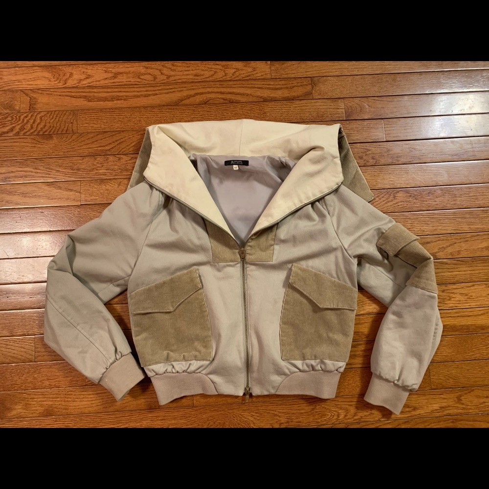 Vintage 70s retro bomber cropped jacket